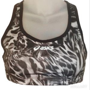 ASICS Black And Gray Sports Bra